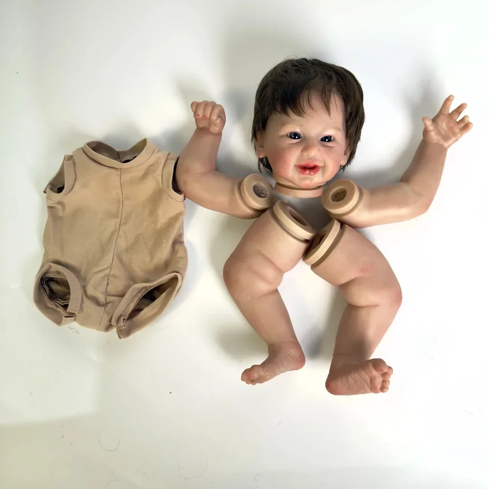 20inch Already Painted Reborn Doll Kit Phoenix with Rooted Hair Already Painted Reborn Doll Parts with Body and Eyes Real Photos