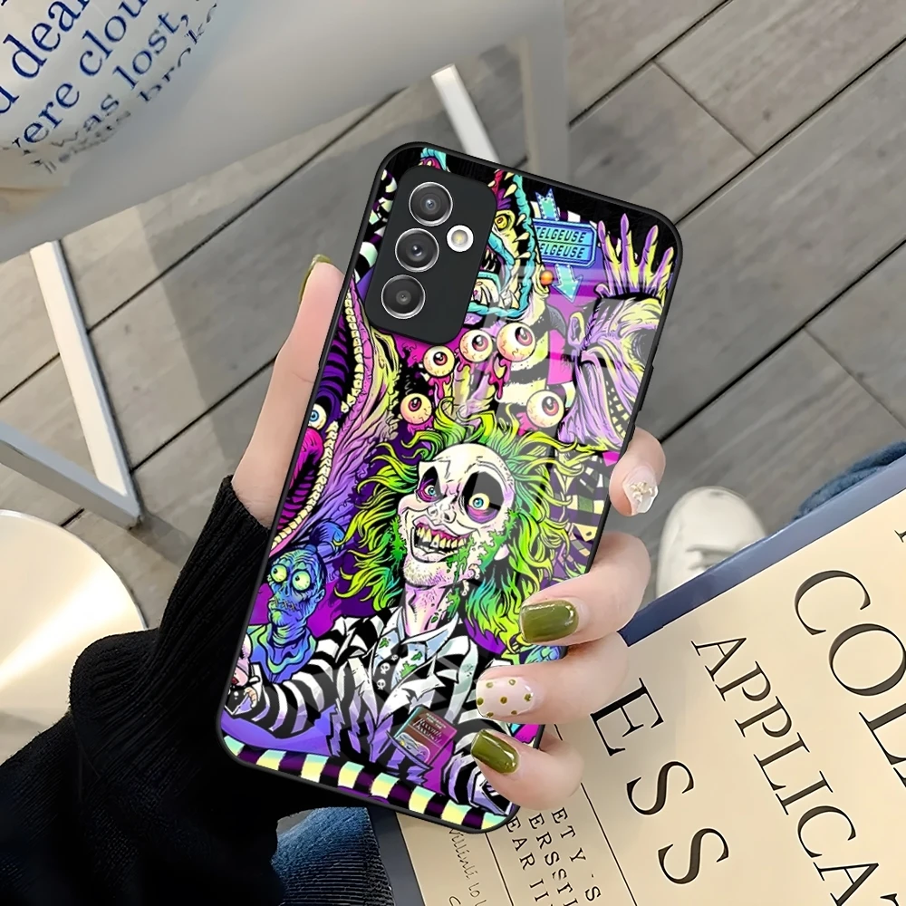 B-Beetlejuice Handbook-es Phone Case For Samsung A52 A71 A21 A54 Galaxy A34 A14 A32 M14 S24 S23 S22 S21 S20 FE Glass Cover