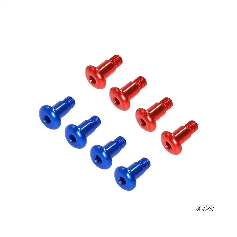 Parafuso passo de liga de alumínio 4 unidades para peças de atualização de carro 1/10 TAMIYA TT02/TT02B RC
