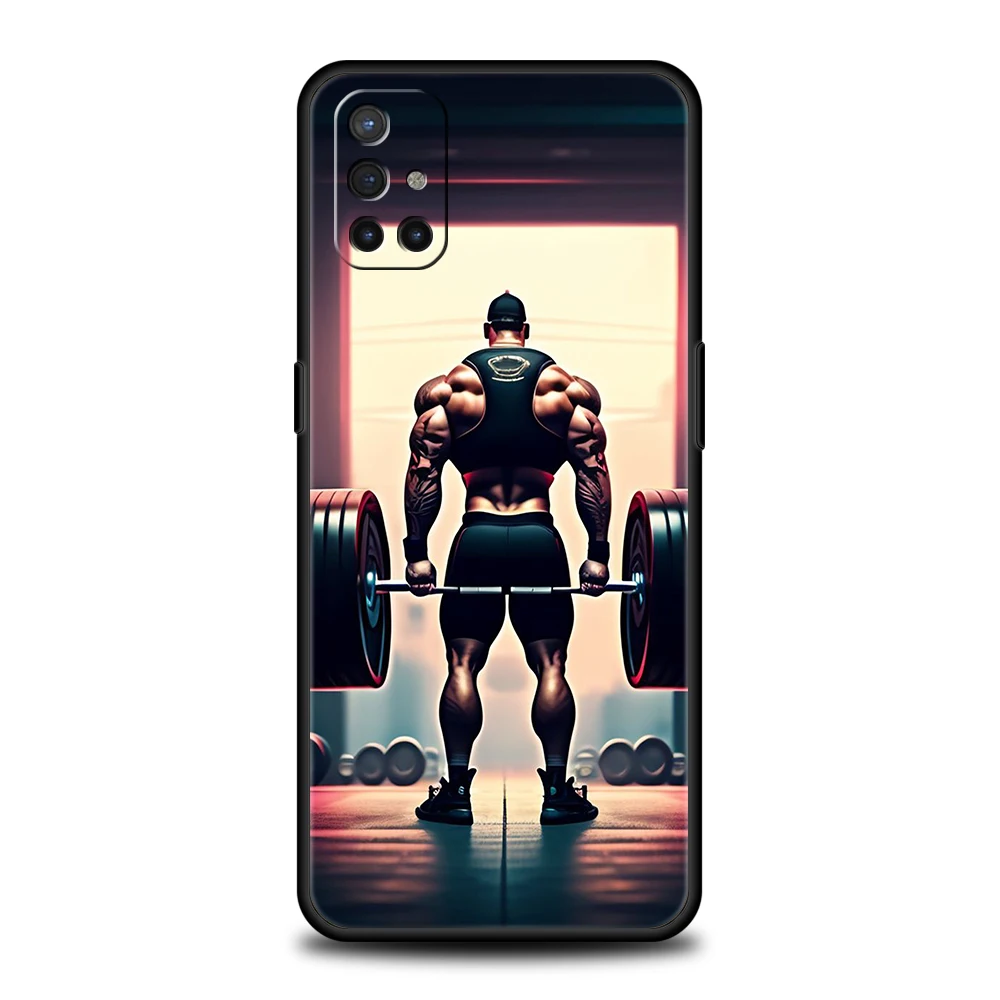 Barbell Deadlift Fitness Phone Case for Oneplus 11 10T Nord N100 N10 10 7 8 9 9R 7T 8T N200 CE 2 9RT Pro 5G Silicone Cover Shell