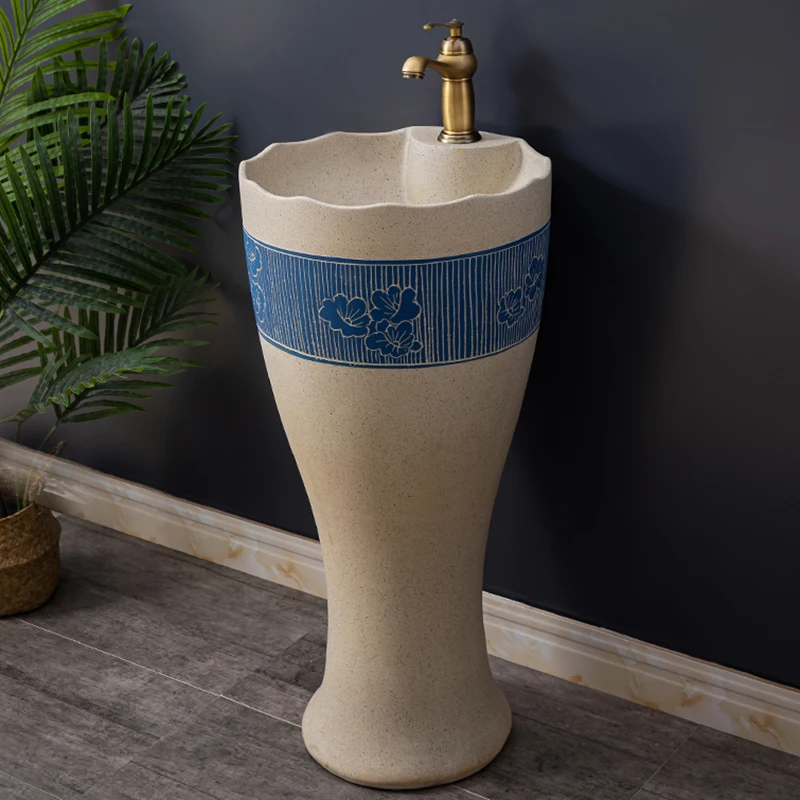 

Ceramic pillar style washbasin balcony