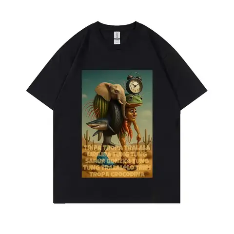 इटालियन ब्रेनरोट तुंग तुंग तुंग सहुर टीशर्ट पुरुषों के लिए ट्रालालेरो ट्रालाला बोनका अम्बालाबु लिरिली लारिला होम्स पुरुषों की हास्य टी-शर्ट 8 best sales सीएनपी - №4