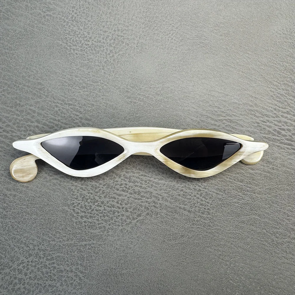 

Man Sunglasses Women Unique Vintage Handmade White Horn Polarized Retro Glasses Men Sunglass Prescription Eyeglass Frames