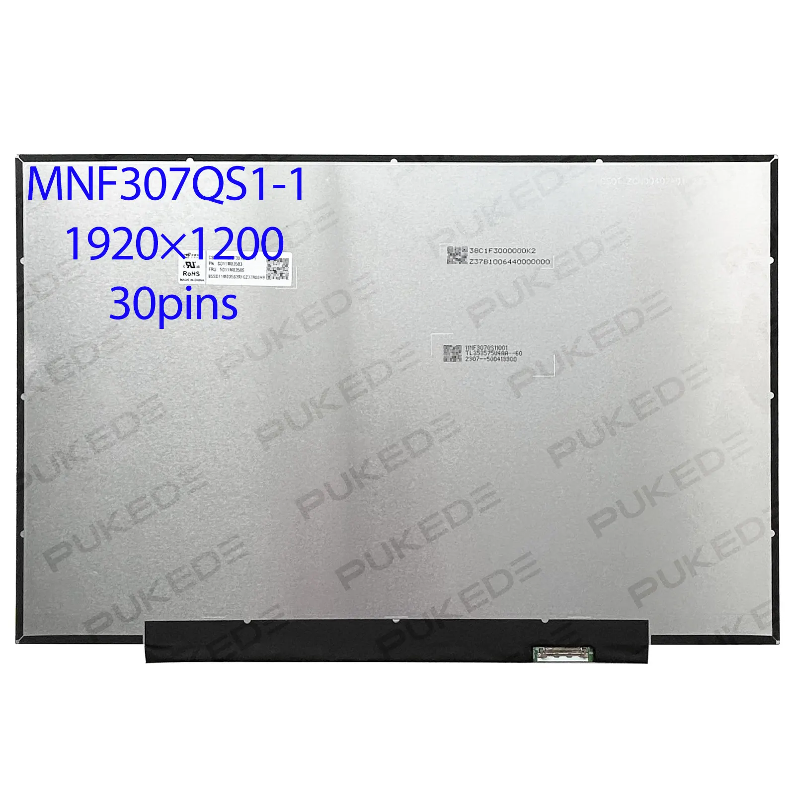 

15.3" IPS Laptop Lcd screen MNF307QS1-1 NV153WUM-N61 B153UAN01.H for Lenovo IdeaPad Slim 5-15IRH9R 5-15IRU9 1920×1200 edp 30pin