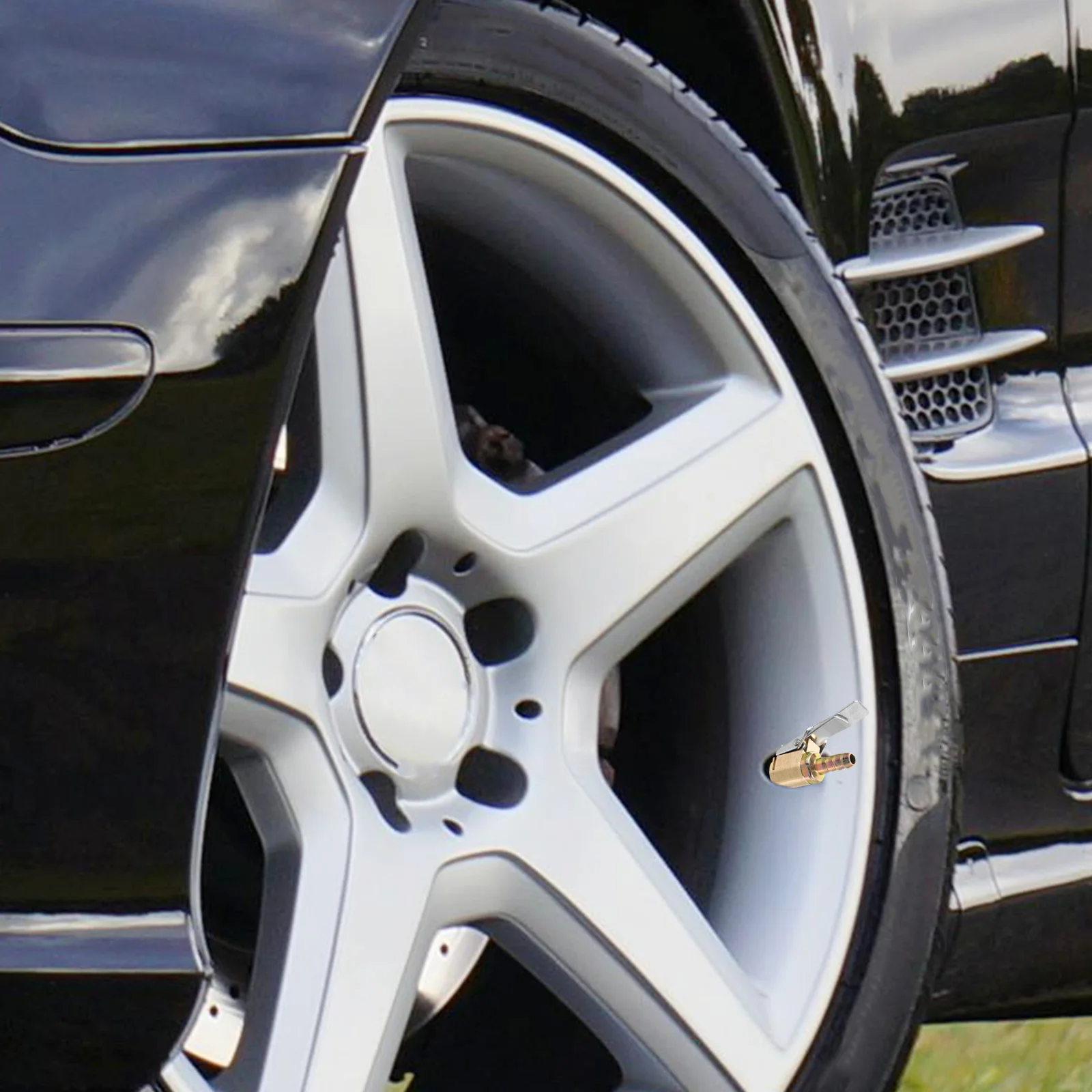 

2pcs Car Air Chuck Quick Connect Clip Chuck Copper Lightweight Portable For Vehicle Inflation Tools Accessories