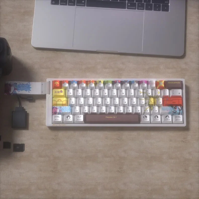 ポケモンモンスターボールキーキャップ-125-個アニメ周辺機器メカニカルキーボード装飾ゲームボーイギフトメタルテクスチャチェリー-r4-高さ