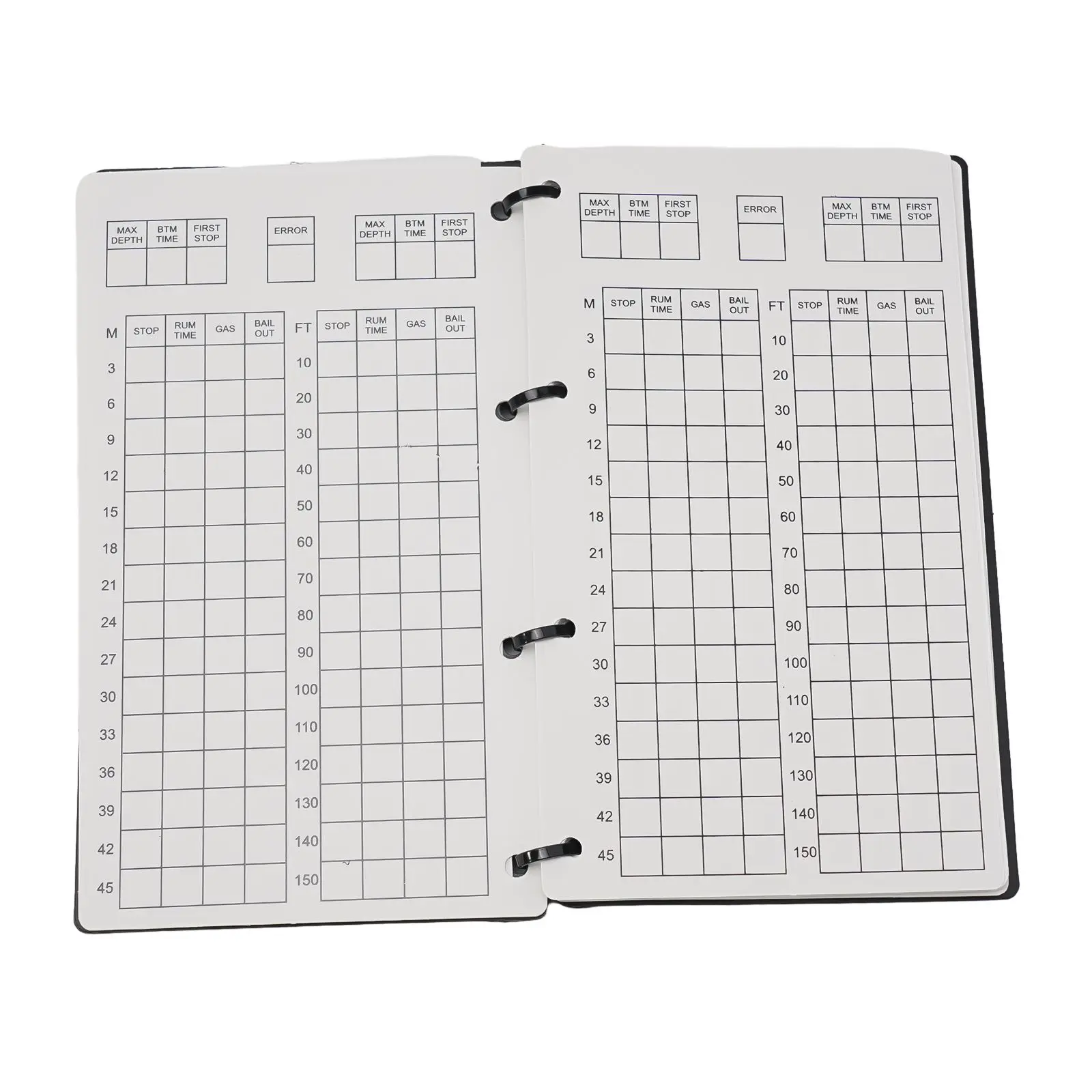 

Журнал для дайвинга с карандашом для записи подводных мероприятий, обложка из полипропилена и перезаписываемые внутренние страницы из полипропилена.