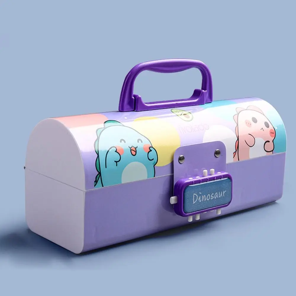 Kinder Große Kapazität Schule Liefert Desktop Lagerung Fall Student Bleistift Fall Stift Fall Mit Passwort Lock Schreibwaren Fall