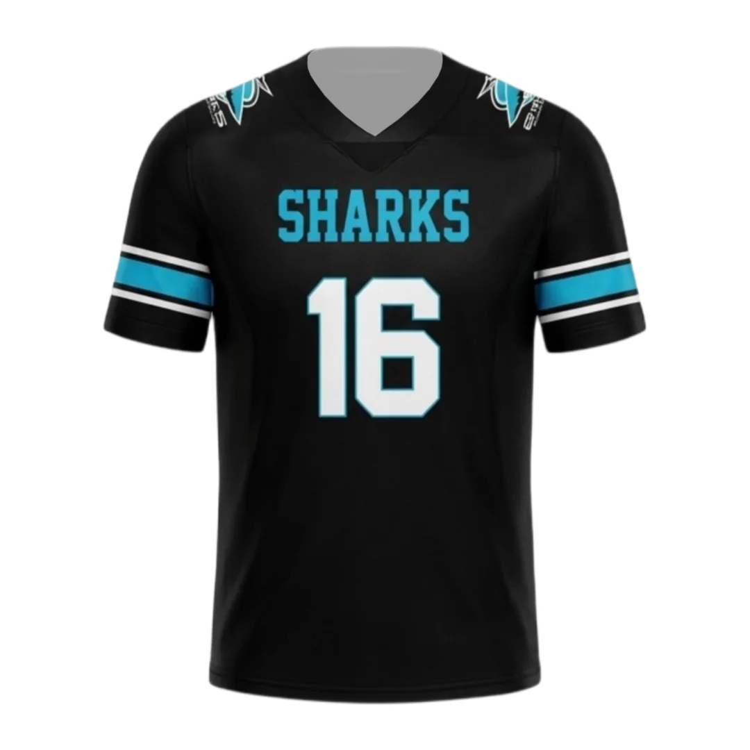 2026 10th Anniversary 2016 Championship Commemoration Sharks 16 Football Jersey Breathable Casual Sports T-Shirt Family Matching