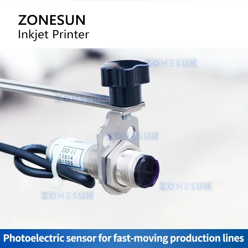 ZONESUN ZS-TIP15 Tabletop Inkjet Printer Coding Machine 15mm QR Barcode Batch Expiry Date Serial Number Logo Touch Screen