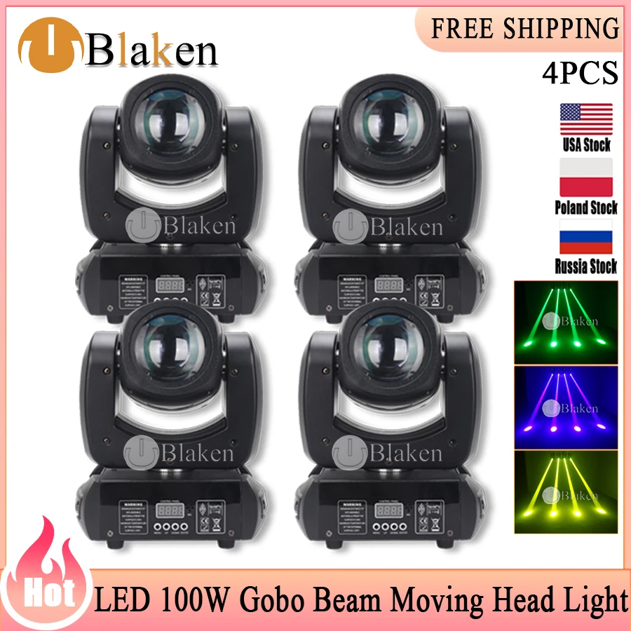 led moving head stage effect iluminacao ponto de feixe sharpy modos de som luminaria dj disco night club casamento dmx 100w pcs 01