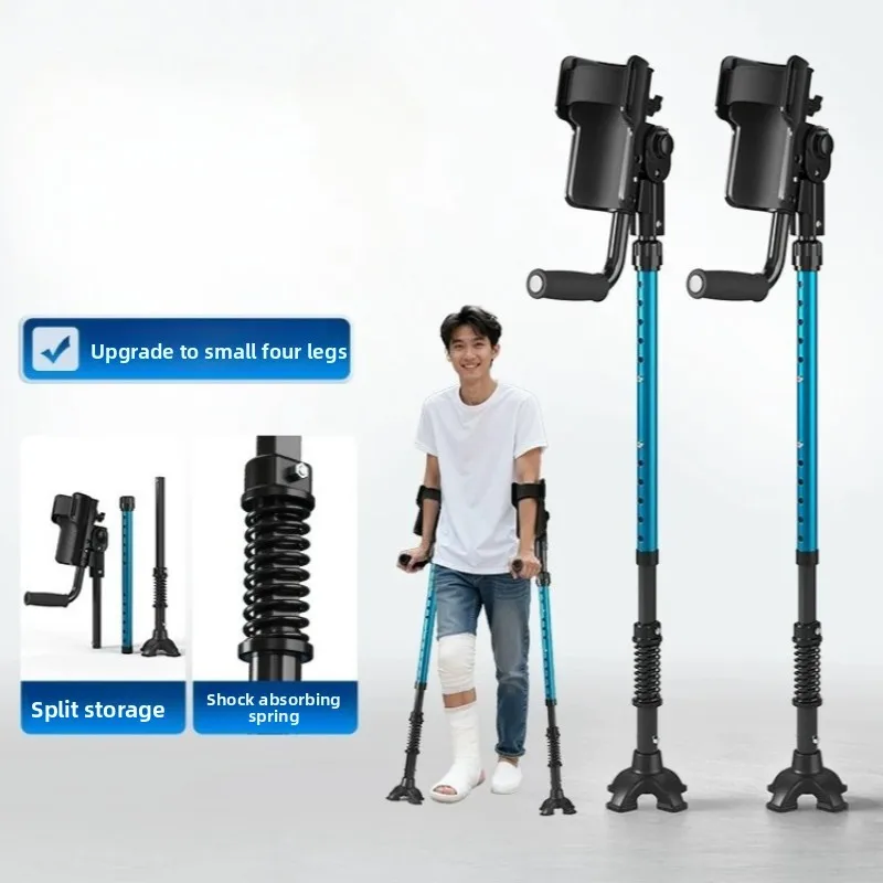 

Medical Crutch Elbow Crutches Pair Folding Forearm Crutches for Adult Sturdy Arm Support for Ankle Injury, Mobility Aids Walkers