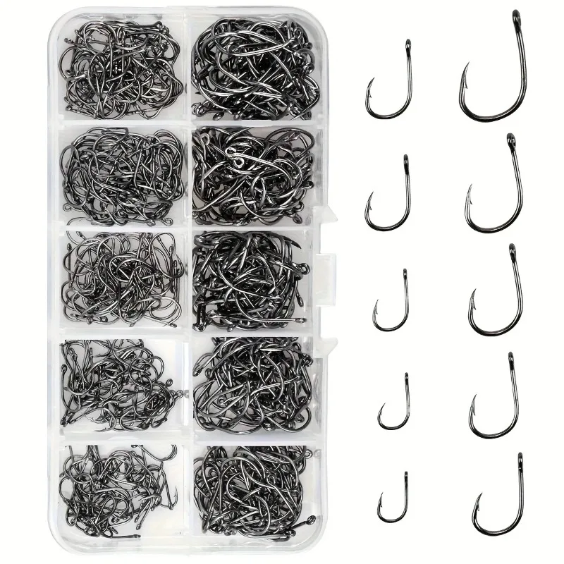 500pcs Sharp Fishing Hooks 5