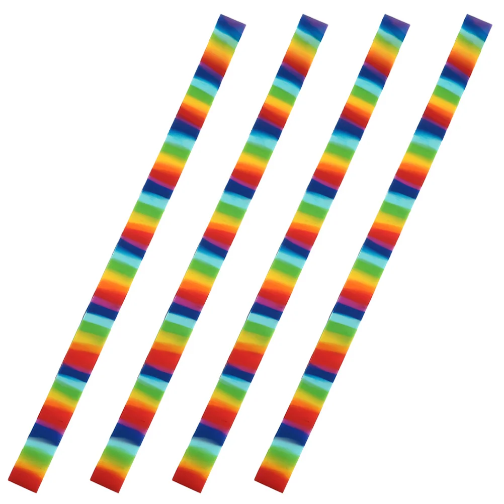 Bandas de toalla de playa, correas de fijación elásticas de silicona, Clips de arcoíris para sillas, crucero, Fiesta EN LA Piscina, accesorios de vacaciones, 4 Uds.