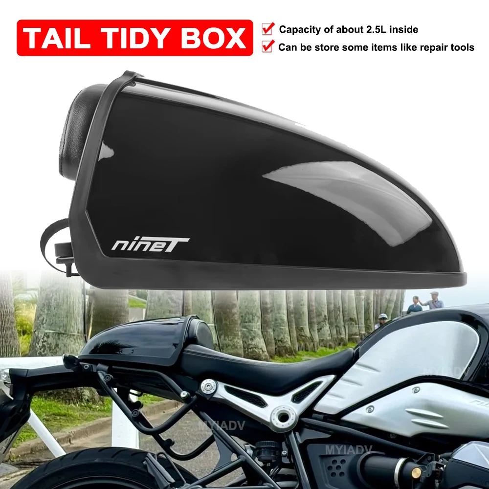 

Motorcycle Tail Tidy Box For BMW R nine T R9T RACER PURE 2014-2023 Rear Seat Hump Trunk Storage Box Swingarm Pillion Cowl Cover