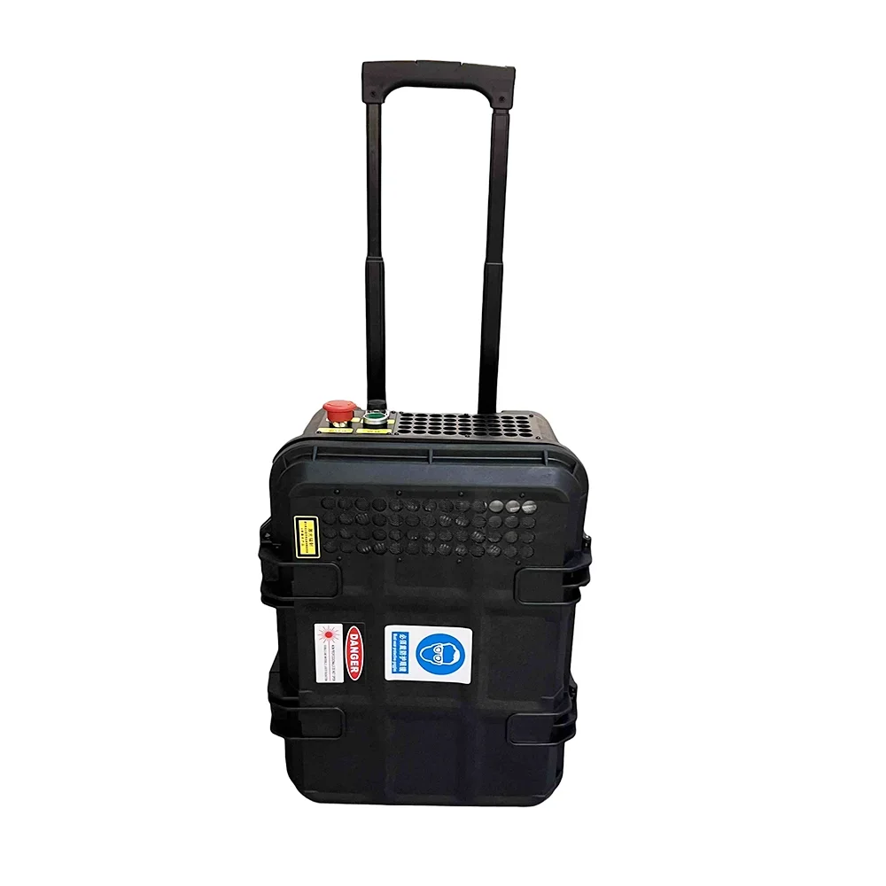 Luggage Suitcase Style 100w Fiber las ser Cleaner Rust Remover Cleaning Machine For Metal 200w Raycus