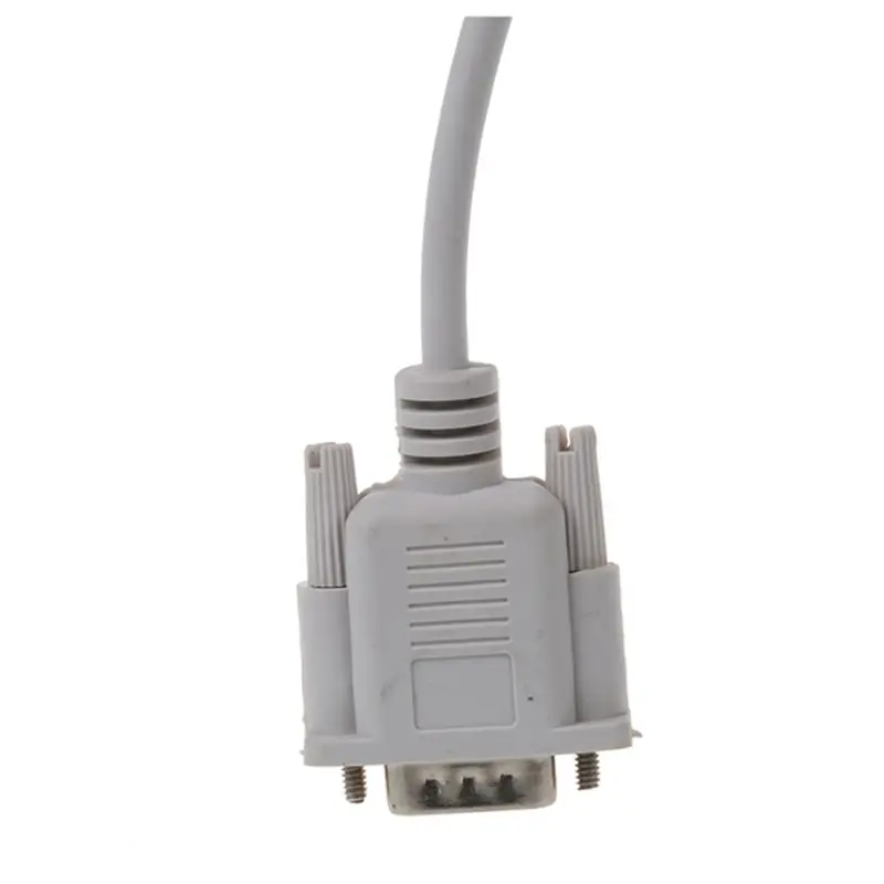 HFES VGA DB15 jantan ke RS232 DB9 Pin kabel adaptor jantan/kabel ekstensi grafis Video (putih, 1.4M)