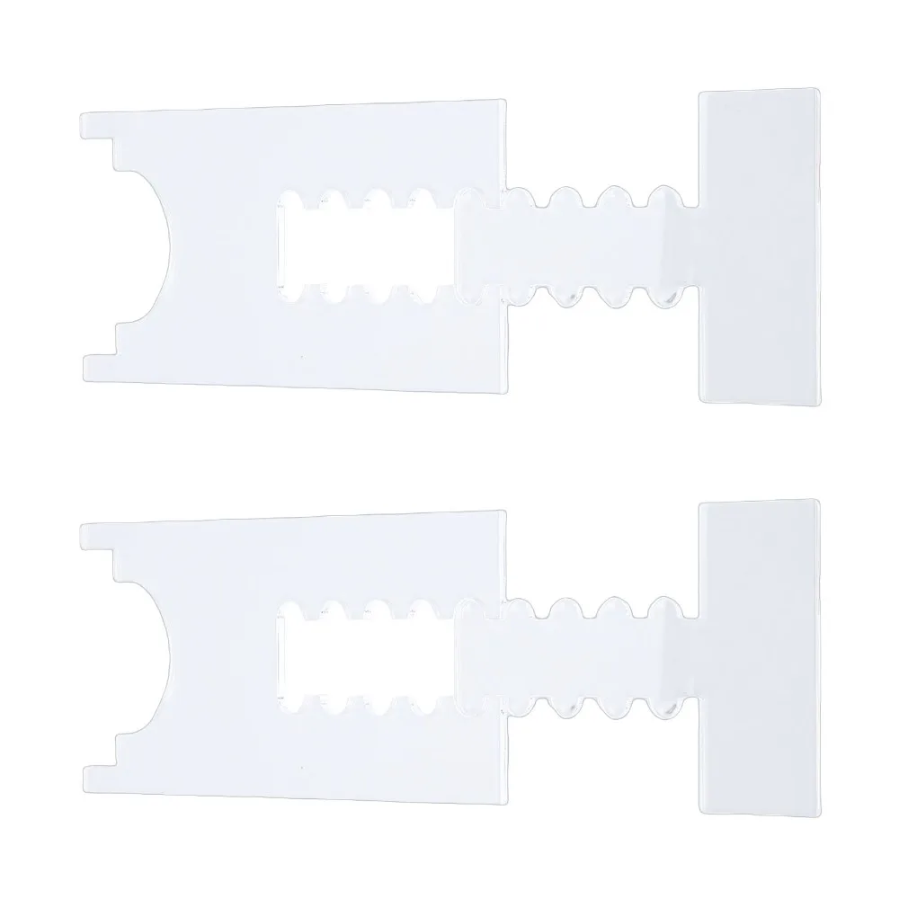 2 Pack Versatile Transparent Furniture Wall Protector Acrylic 10x17cm Sofa Wall Stopper Adjustable Couch Spacer For Sofa