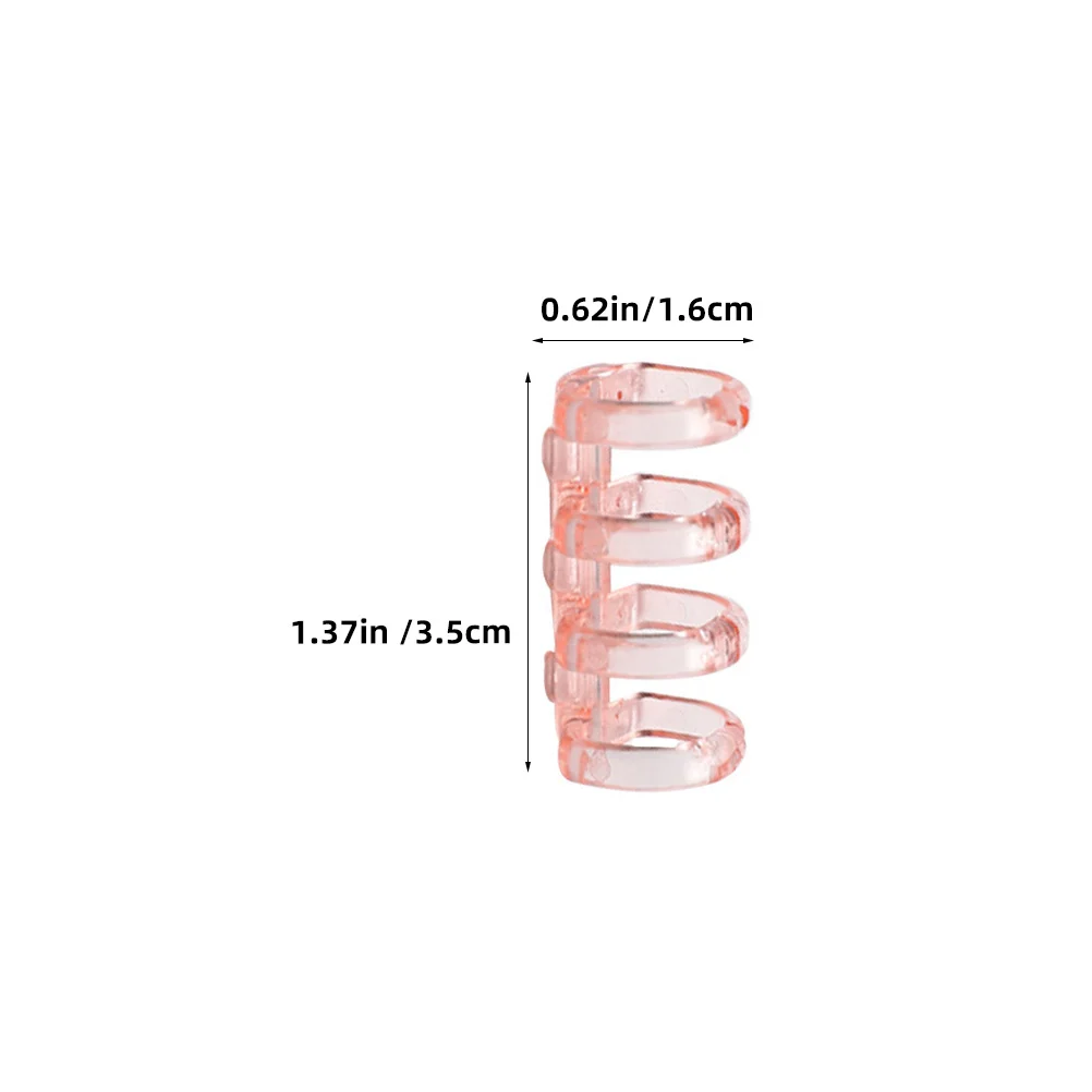 16 Stück Notizbuch, abnehmbarer Binder, dekorativer Clip-Ring, Doppelschlaufe, Drahtbindungsringe, 4-Loch, lose Blätter, DIY-Notizbuch, Kunststoff