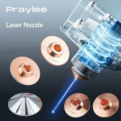 Raytools Laser Nozzle Single Double Chrome Cutting Nozzles D28/D32mm M14 M11 1.5 1.8 2.0 for Precitec WSX Fiber Cutting Machine