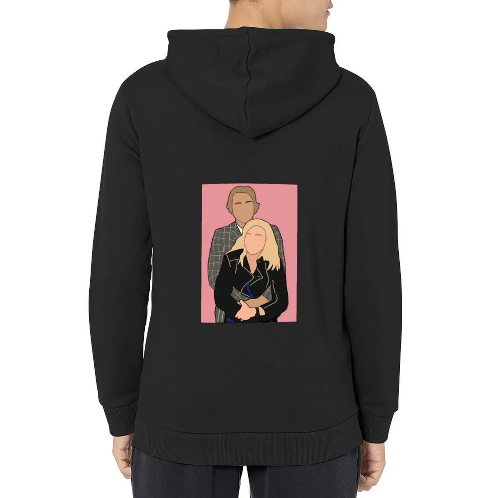 

kristen bell & dax shepard Hoodie men's coat korean clothes fashion men hoodie