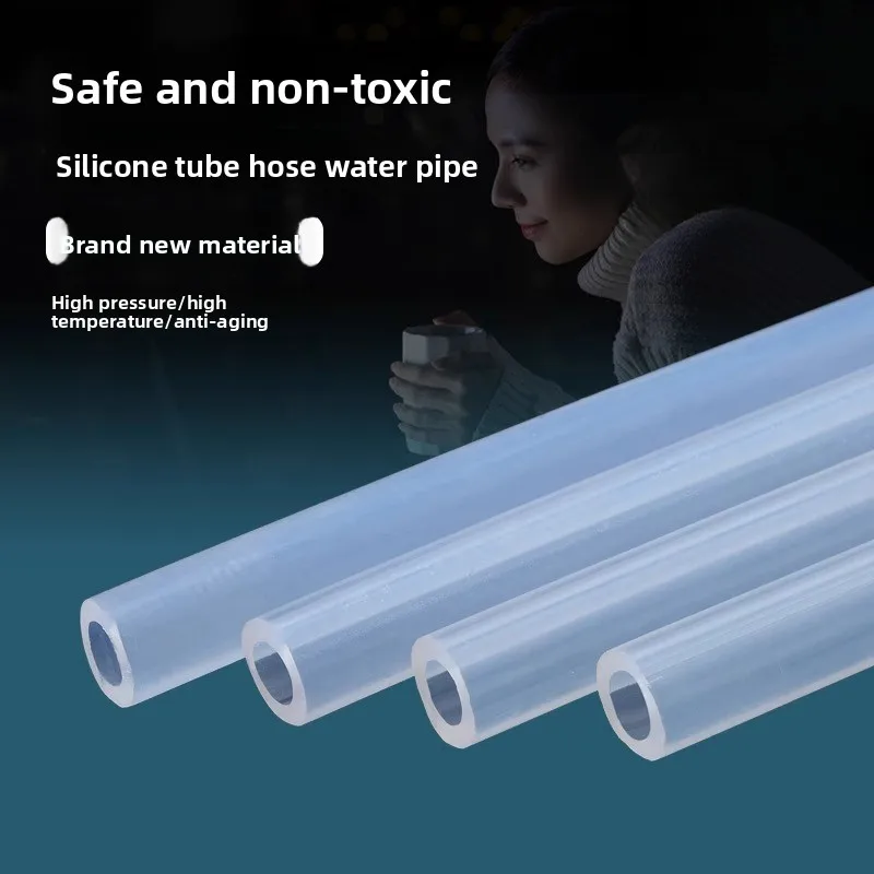 

Food Grade Silicone Hose High Temperature Resistant Elastic Transparent Tube for Home Water Dispenser