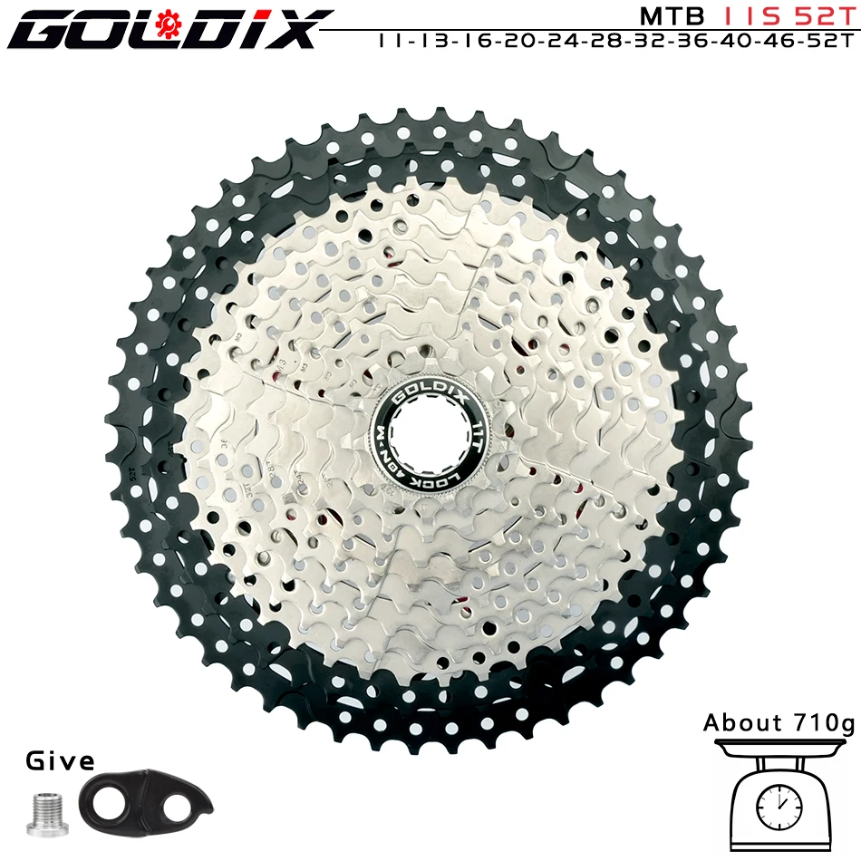 GOLDIX MTB Cassette K7 8/9/10/11/12 Speed 36/40/42/46/50/52T SUNSHINE Bicycle Freewheel Bicycle Sprocket for Shimano/SRAM