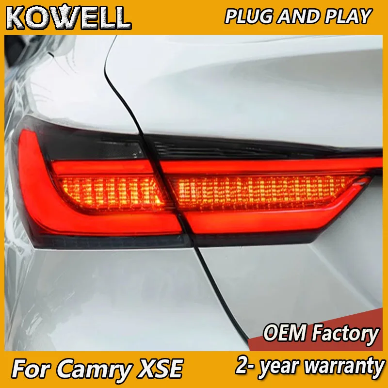 

Стайлинг автомобиля для Toyota Camry задние фонари 2018-2023 Camry XSE задний фонарь DRL противотуманный тормозной сигнал поворота задний ход