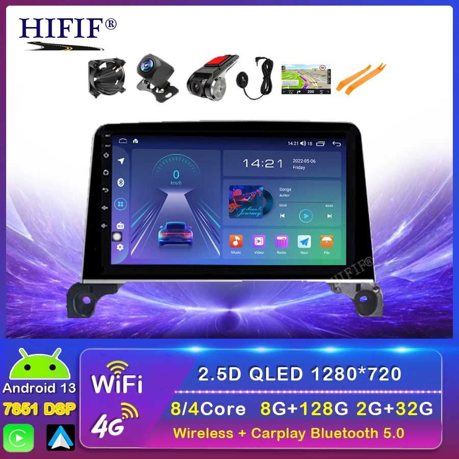 6+128G Autoradio Android 13 For Peugeot 5008 4008 3008 2017-2020 Car Radio Multimedia Blu-ray IPS Screen Navi GPS no 2din