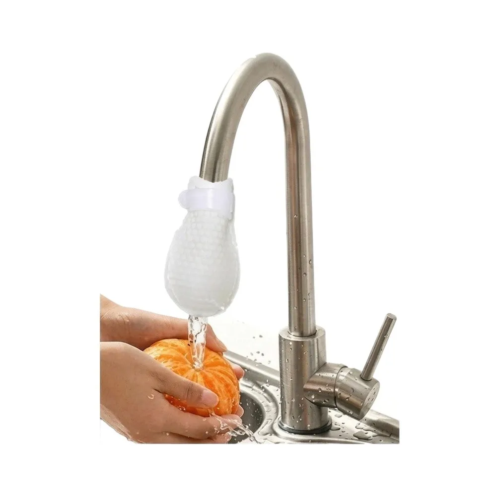 Filter Cotton Bag for Faucet Rust Particle Tool Compatible with Most Tap Designs Includes Nylon Strap Fixing Layout