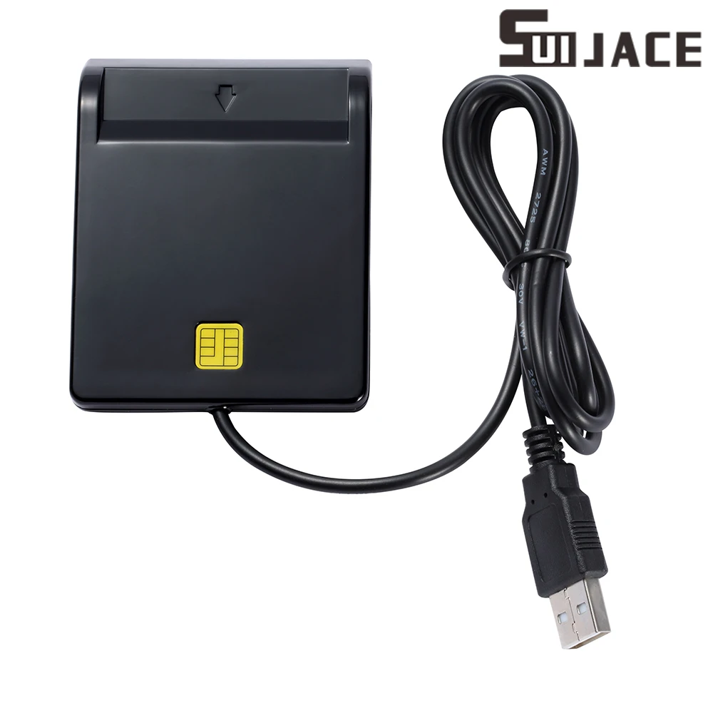 USB Smart Card Reader For Id Card Citizen Card Bank Card PC/SC ISO7816 EMV CAC IC Chip Card Electronic Signature Dni Reader