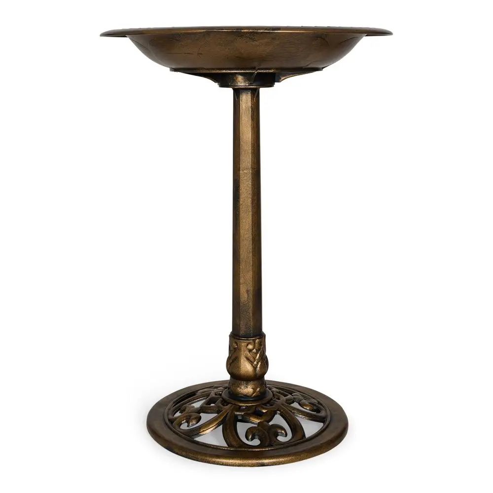 

Уличная садовая купальня для птиц Expressions, бронзовая, из устойчивой к погодным условиям смолы, с креплением к земле, 27 дюймов