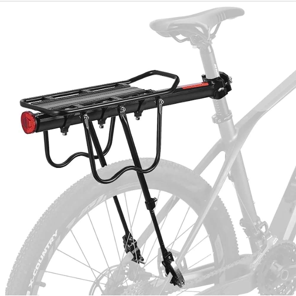 Rear Bicycle Rack 110Lb Capacity Cargo Rack Full Quick Release Adjustable Bike Luggage Rack for 24