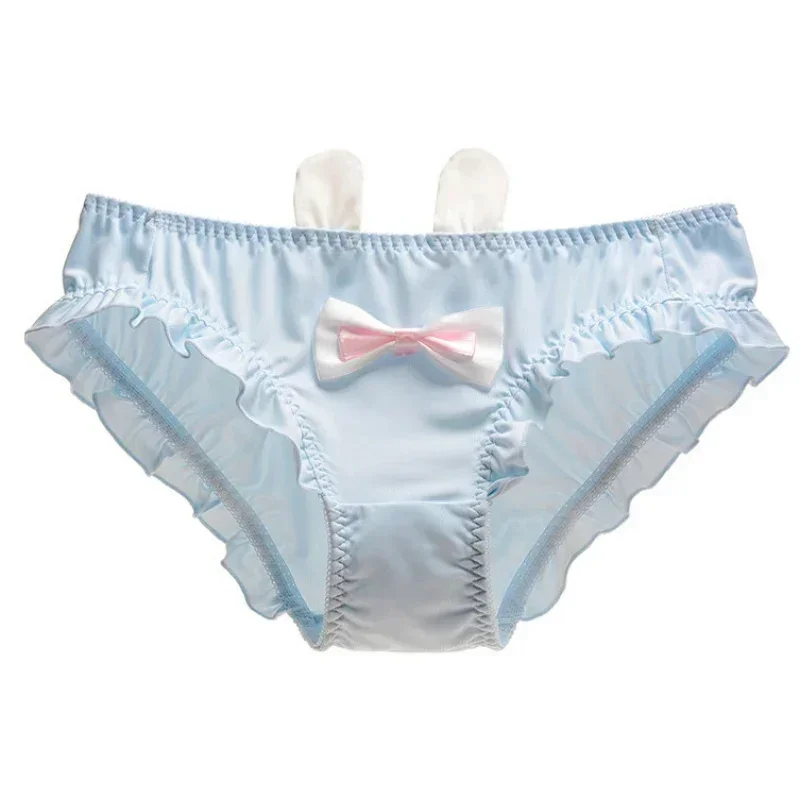 Japanese Lolita Princess Style Cute Lovely Sweety Bunny Ears Low Waist Women's Panties Elasticity Underwear Breifs