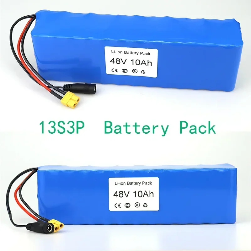 New E-bike Battery 48V 10Ah Li-ion Battery Pack  E-Bike XT60 Connector and BMS