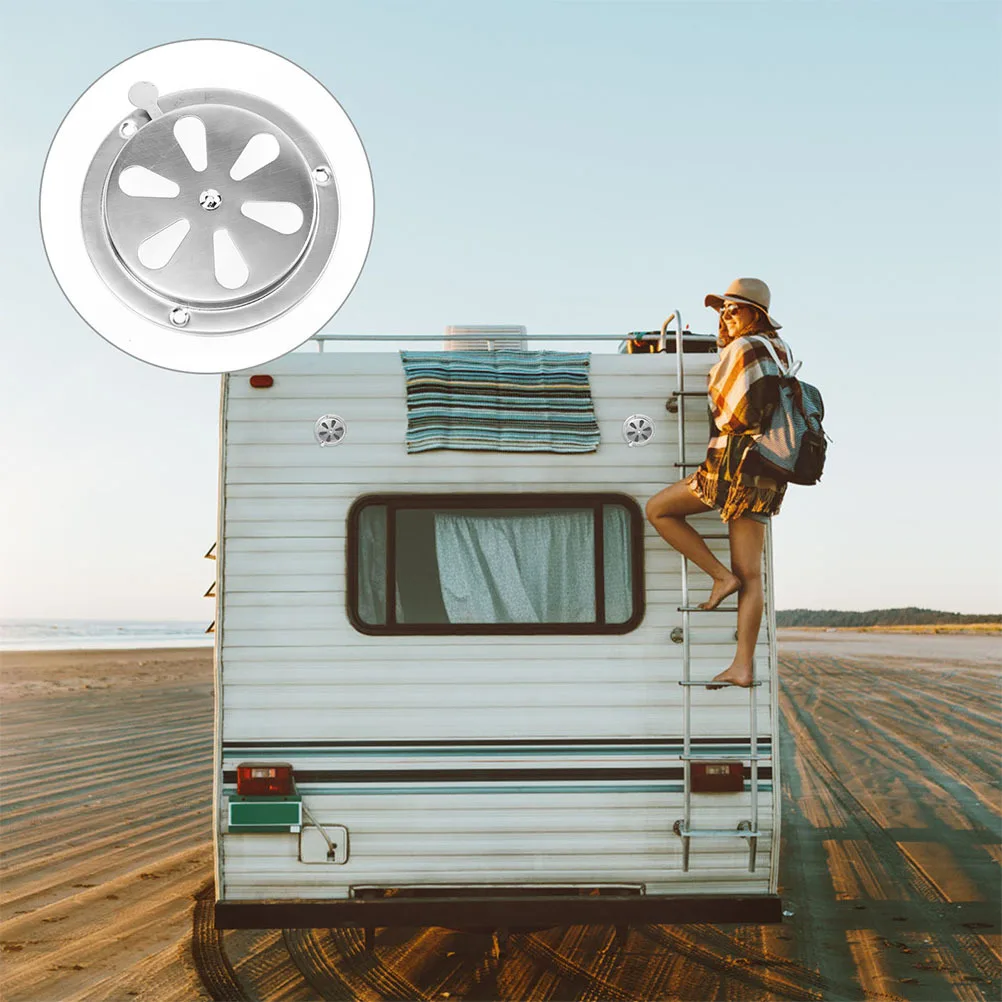 

3Pcs Stainless Steel Adjustable Vent Damper for Rv Yacht Vent Covers Airflow Control Replacement Marine Ventilation Grille