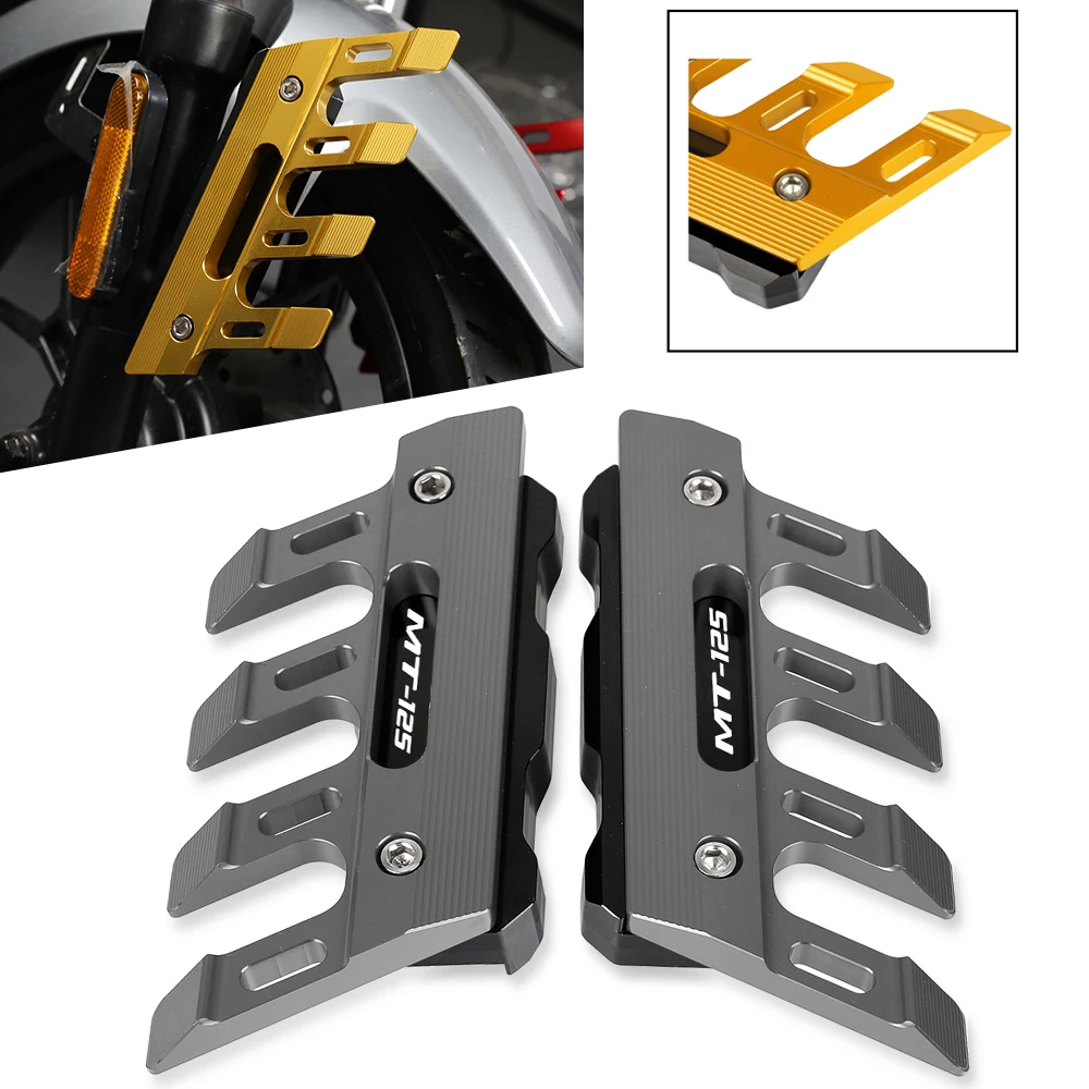 

Motorcycle Mudguard side protection block MT 125 front fender anti-fall slider FOR YAMAHA MT125 MT-125 2003-2021 2020 2019 2018