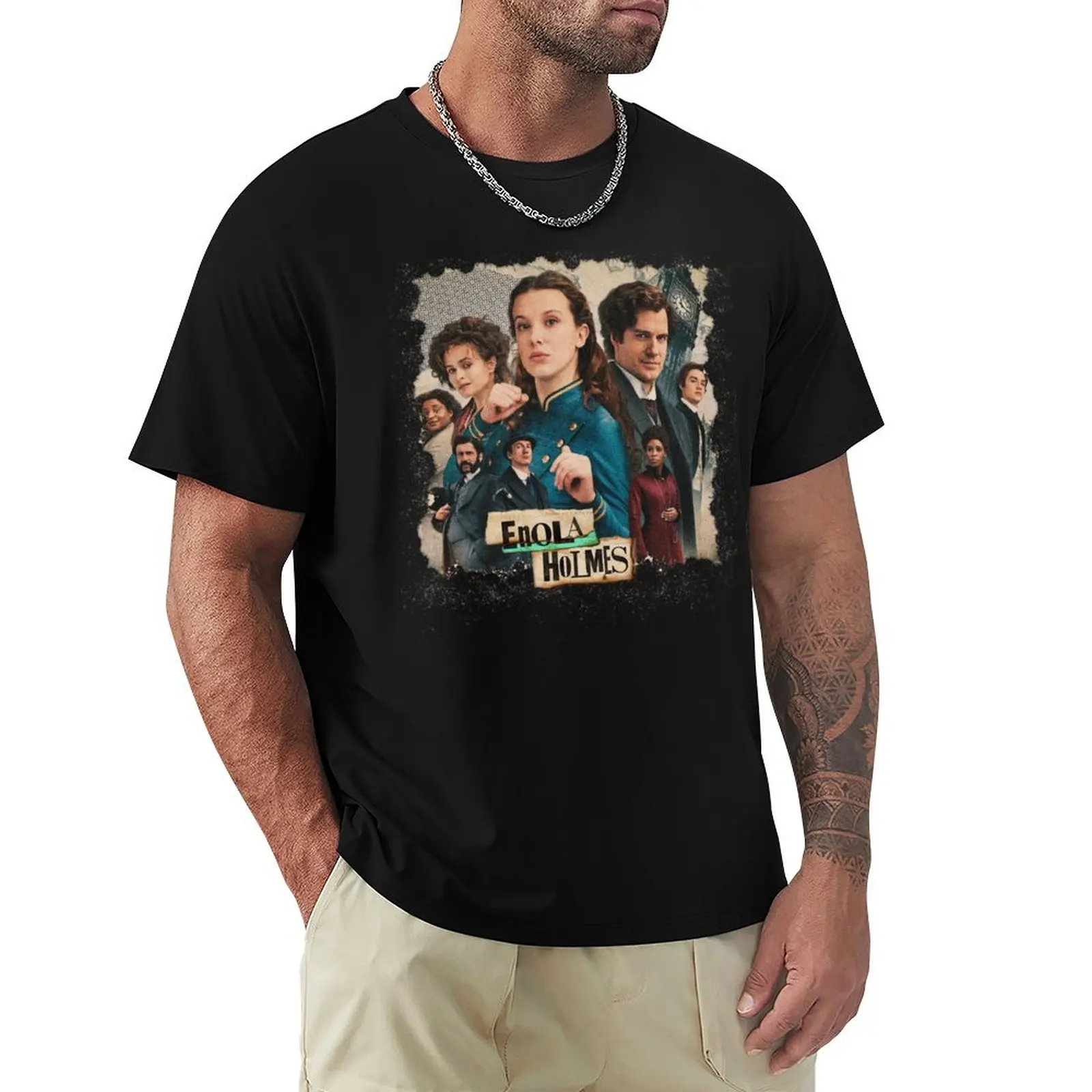 

Enola holmes 2 T-Shirt summer 2025 gifts for boyfriend Men's clothing