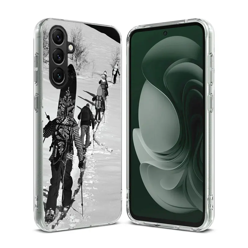 Adventure Snowboarding Extreme Clear Phone For Samsung Galaxy A55 A35 A25 A15 A05S A04S A14 A24 A34 A54 A03S A13 A23 A33 A53 A73