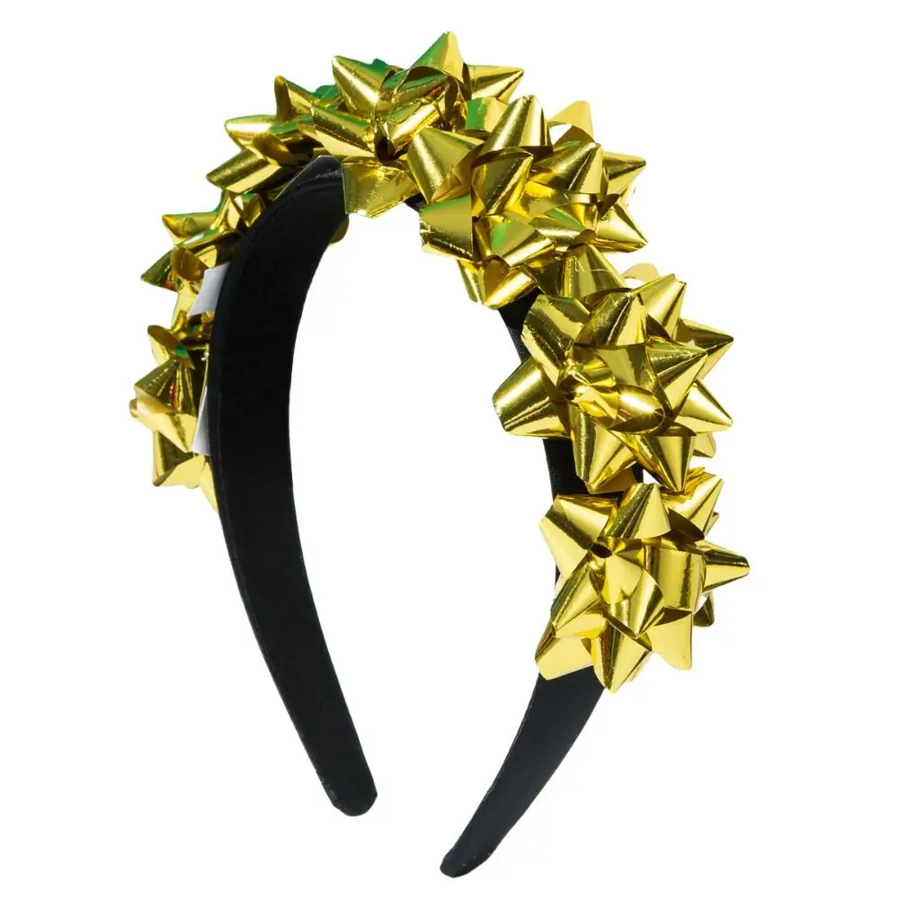 Bandeau brillant flocon de neige joyeux Noël, nœuds côtelés, nœud rond confettis, cerceau à cheveux, coiffure, ruban étoile de Noël, bandeau de sauna, nouvel an