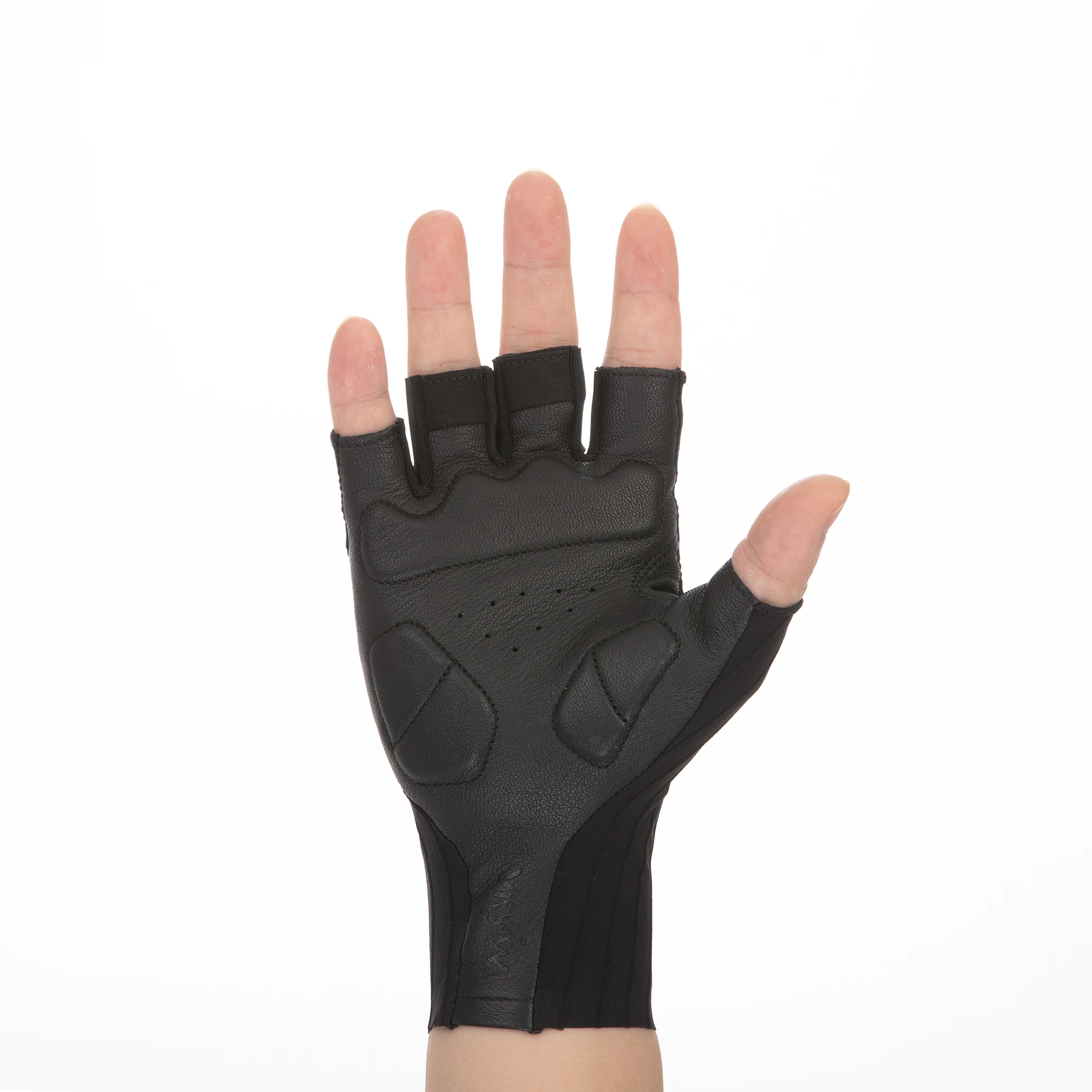 YKYWBIKE Fahrradhandschuhe Halbfinger Premium Schafsleder Aerodynamische Rennradhandschuhe Unisex Stoßdämpfende Fahrradhandschuhe – Detail 13