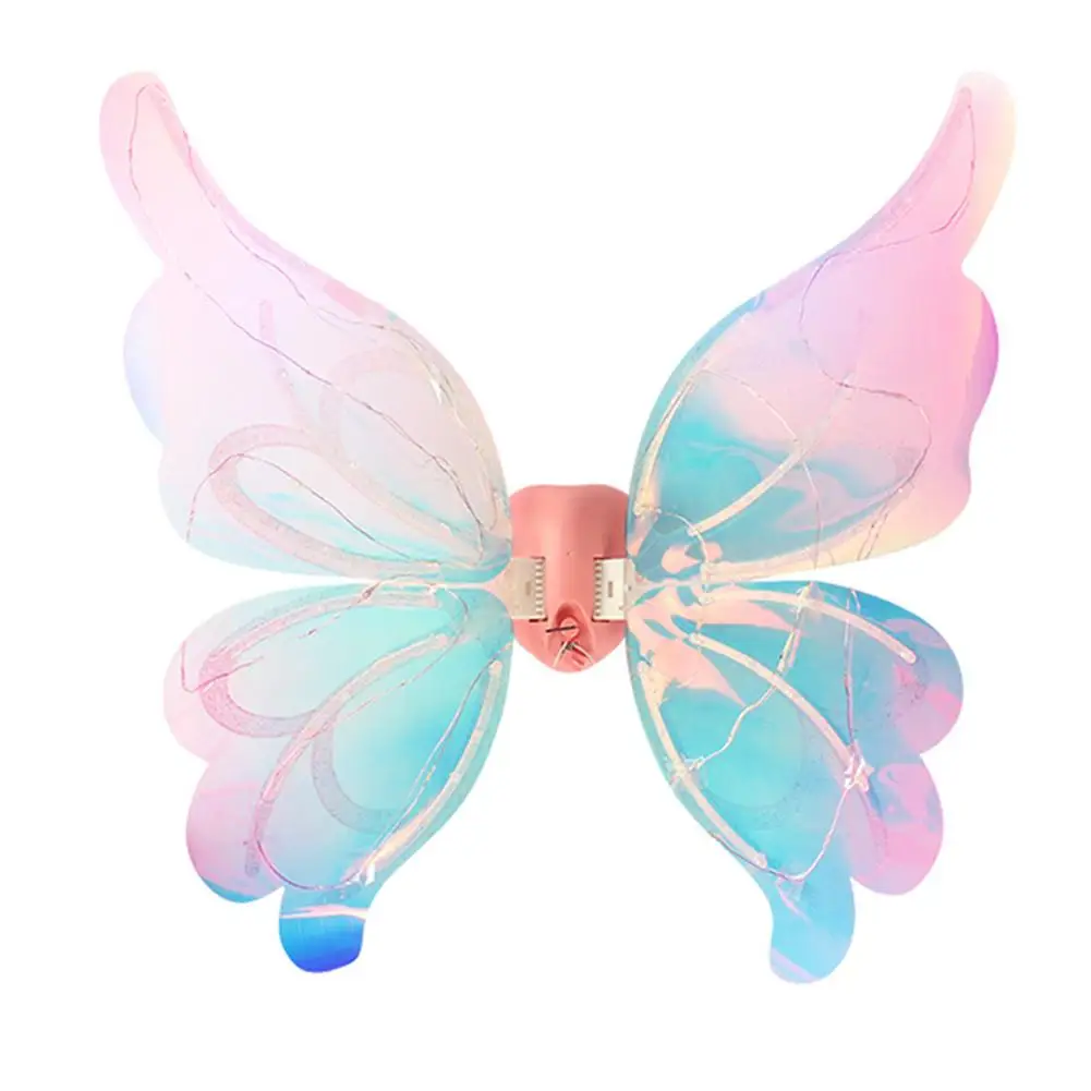 Halloween Kinderen Elektrische Vleugels Elf Wings Kostuum Magie Led Bats Wing Cosplay Verkleden Voor Kinderen Katten Honden Y0q3