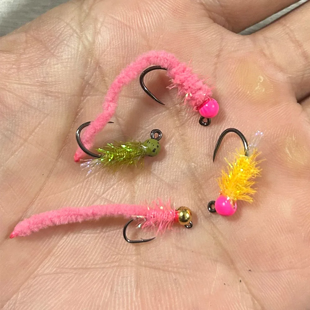 3 m/Packung Fliegenbindematerial Micro Mop Chenille Caddis Nymph Woolly Bugger Streamer Salzwasser Mopp Fliegen Forelle Crappie Jig Lure – Detail 6