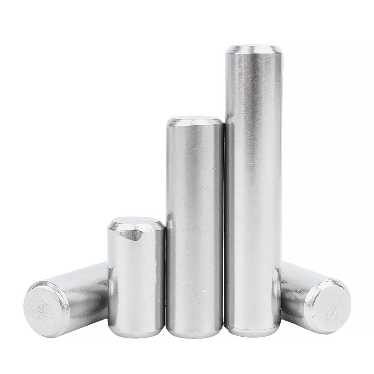 Stainless Steel Cylindrical Pin Solid 316 Metal Short Rods Chamfered Round Bar 5mm-100mm Length 3mm-16mm Diameter