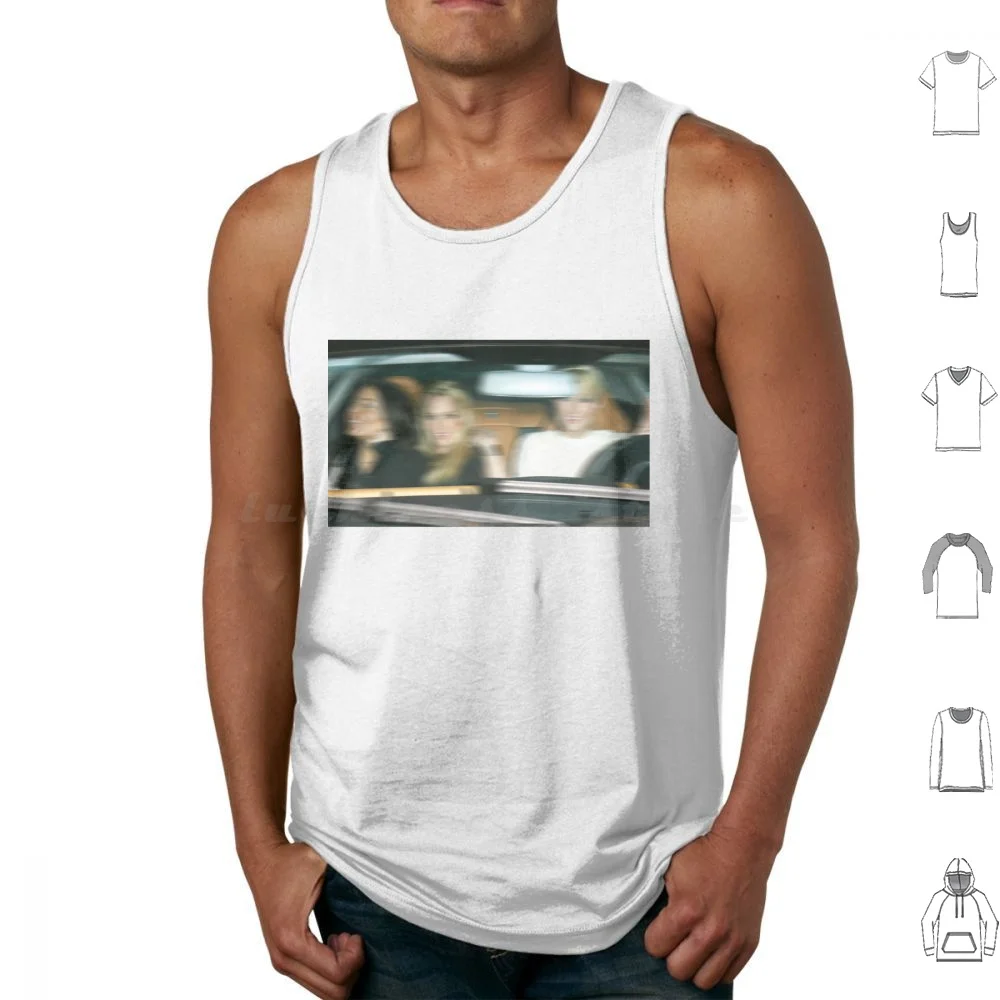 Blurred #5 Tank Tops Print Cotton Lindsay Lindsaylohan Britney Britney Spears Paris Famous Blurred Celeb Celebrity