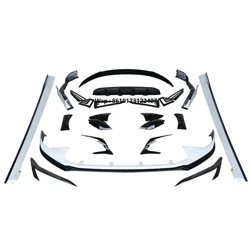 

Высококачественные комплекты кузова автомобиля для ES300H 2018-2021, обновленный передний сплиттер, боковые юбки, задний спойлер для губ, хвостовое крыло в сборе