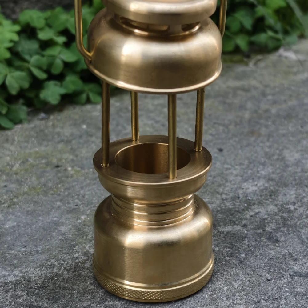 2-In-1 Copper GZ Brass Lampshade Golden Hanging Lantern Case Lamp for GZ BD Vintage Camping Light Mine Light Retro
