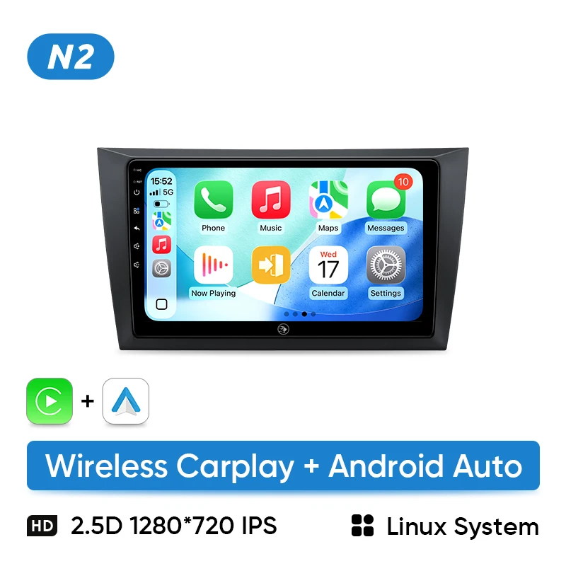 Ainavi Auto-Multimedia-Player für Volkswagen VW Golf 6 MK6 2008 2010 2012 2014 2016 Kabelloses Carplay Android Auto 4G Wifi 2din