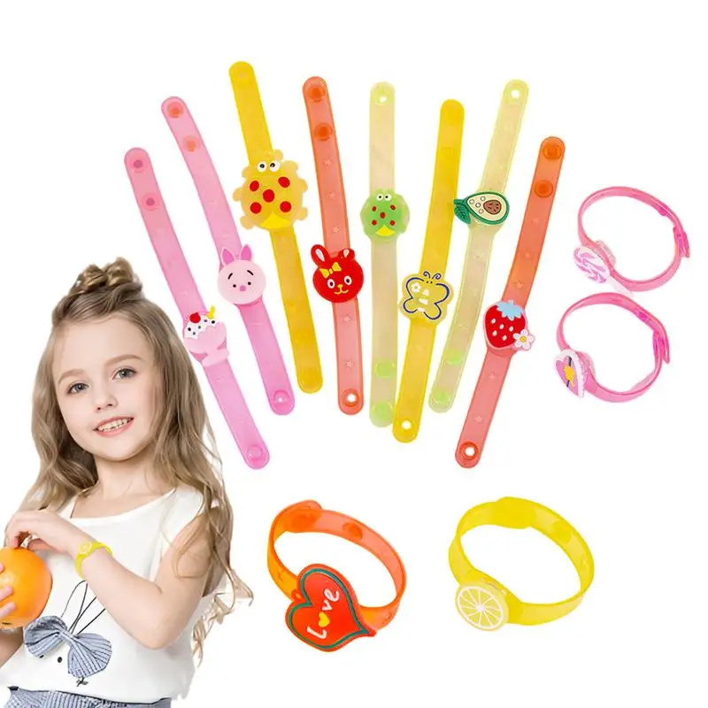 

LED Wristband 12X Cartoon Light Up LED Bracelets Colorful Flashing Wristbands Glowing In The Dark Party Favor Glowing Stick