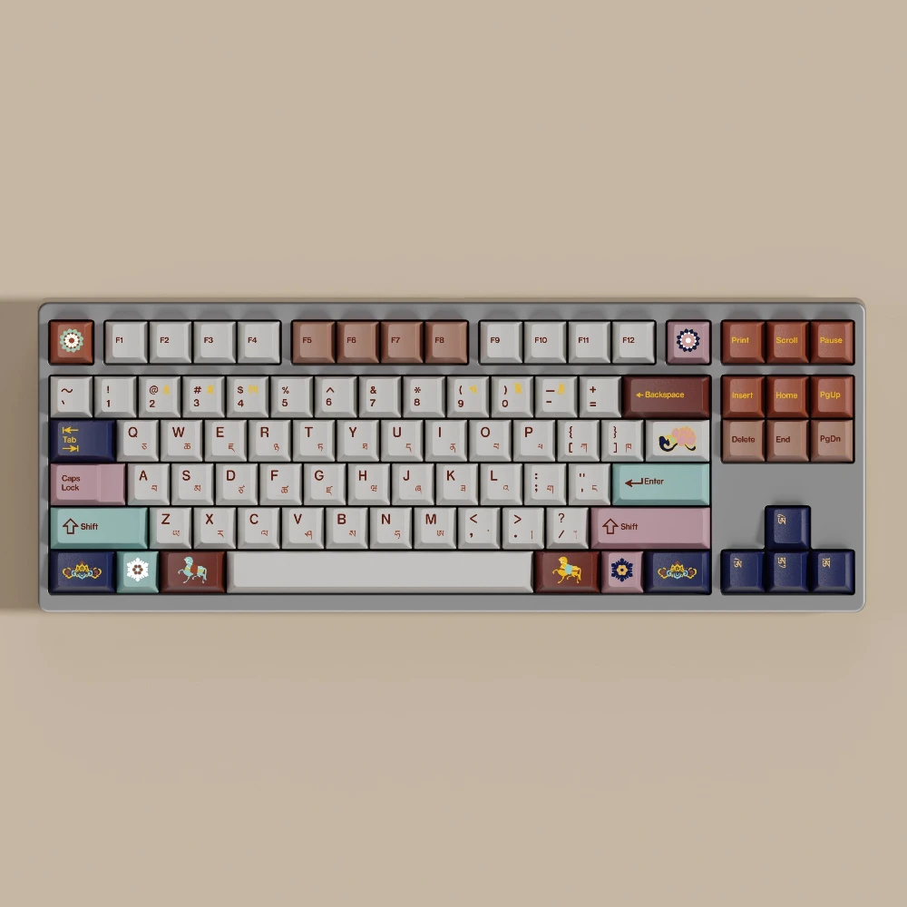

KKB Nine-color Bunsen Keycap PBT Custom Personalized Keyboard Cap Cherry Profile KeyCap for Mechanical Keyboard Accessories Gift